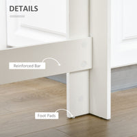 Bar Table, High Top Pub Table with 4 Storage Shelves, Modern Bar Height Table for Home Bar, Kitchen, Grey