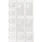 Portable Wardrobe Closet, Folding Bedroom Wardrobe, Clothes Storage Organizer with 8 Cube Compartments, White