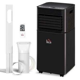10000 BTU Portable Air Conditioner with Fan & Dehumidifier Mode, Quiet AC Unit with Remote Control, 24-Hour Timer, Black