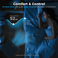 10000 BTU Portable Air Conditioner with Fan & Dehumidifier Mode, Quiet AC Unit with Remote Control, 24-Hour Timer, Black