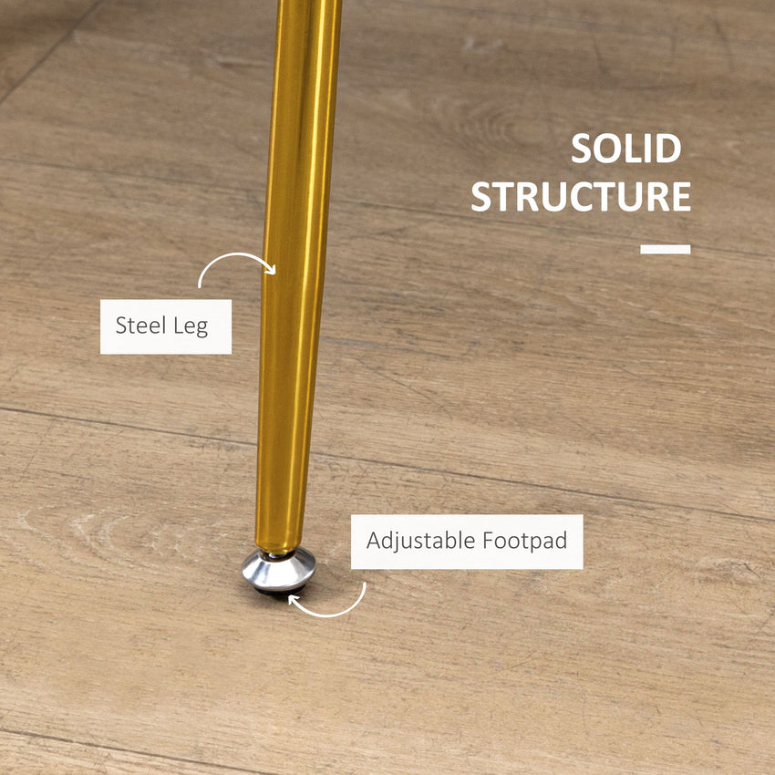 Dining Chairs Set of 2, Modern Accent Chair with Cushioned Backrest, Upholstery for Living Room, Cream White