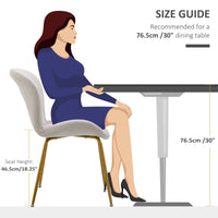 Dining Chairs Set of 2, Modern Accent Chair with Cushioned Backrest, Upholstery for Living Room, Cream White