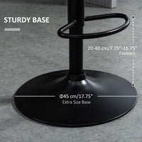 Velvet-Touch Bar Stool Set of 2 Fabric Adjustable Height Armless Counter Chairs with Swivel Seat, Pink