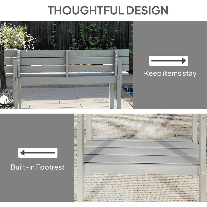 3 Piece Patio Bar Set with 43"H Bar Table and 2 Bar Stools, for Balcony, Backyard, Porch