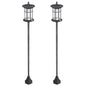 72" Solar Post Light, Cool White LED Outdoor Lamp, Waterproof IP44 for Patio, Garden, Backyard, Pathway, 2 Pack