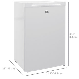 Upright Freezer, 3 Cu.Ft Mini Freezer with Reversible Single Door, Adjustable Thermostat for Home, Dorm, White