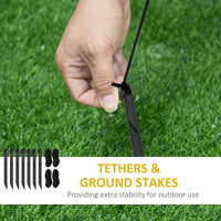 5.9ft Inflatable Christmas Tree, Santa Claus, Dog, LED Lights, Indoor, Outdoor, Home, Garden, Lawn, Decoration