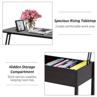 39" Modern Lift Top Coffee Table with Hidden Storage Compartment, Center Table for Living Room, Coffee