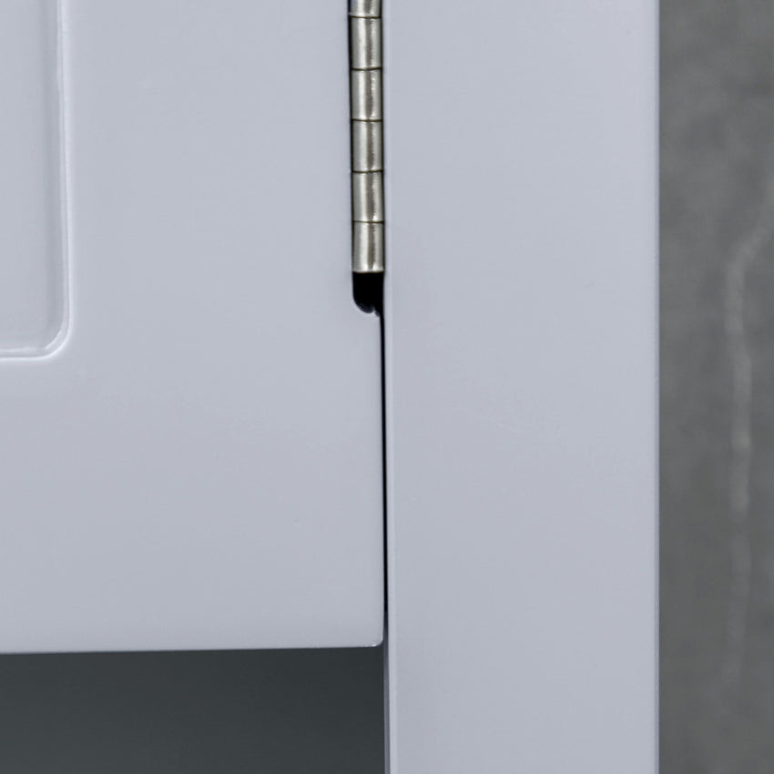 Bathroom Wall Cabinet, Medicine Cabinet, Over Toilet Storage Cabinet with Adjustable Shelf and 2 Doors for Hallway, Living Room, Gray