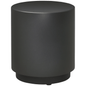 Terrazzo Finish Side Table, 17" Round End Table for Indoor and Outdoor, Charcoal Grey