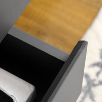 Sideboard Buffet Cabinet with Adjustable Shelves - Dark Grey