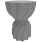 Spiral Decorative Garden Stool, Flower Top Outdoor Stool Side Table Plant Stand Footstool for Indoor Outdoor, Grey