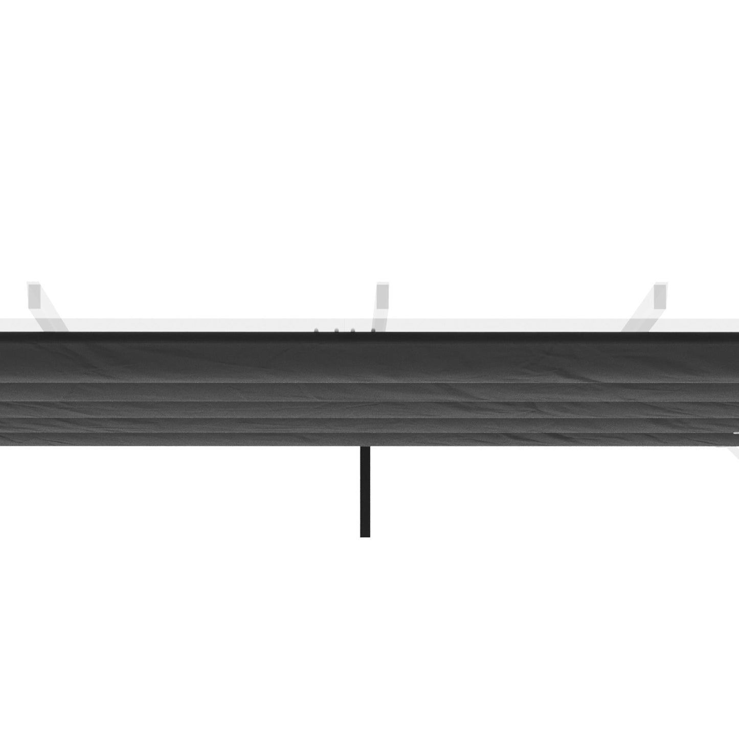 Retractable Replacement Pergola Canopy for 10' x 10' , Pergola Cover Replacement, Dark Grey