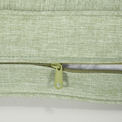 Patio Chair Cushions, Thick Deep Seat Outdoor Seat Cushion with Back Cushion, Light Green