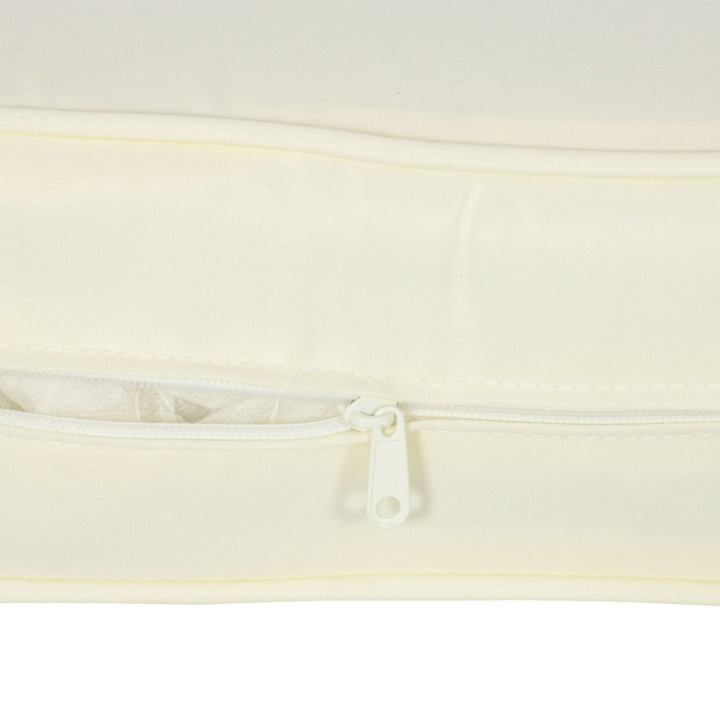 Patio Chair Cushions, Thick Deep Seat Outdoor Seat Cushion with Back Cushion, Cream White