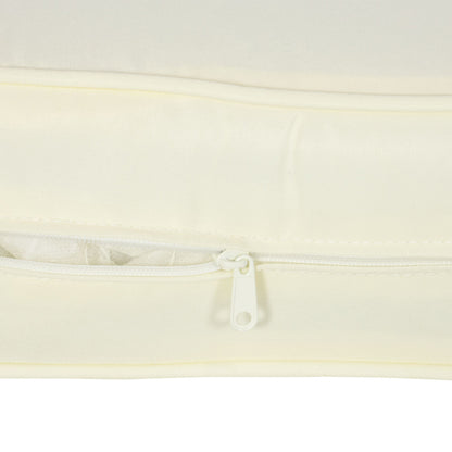 Patio Chair Cushions, Thick Deep Seat Outdoor Seat Cushion with Back Cushion, Cream White