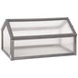 Wooden Cold Frame Greenhouse Garden Portable Raised Planter with Openable Top for Indoor, Outdoor, Flowers, Vegetables, Plants, 35.5" x 20.5" x 19.5", Grey