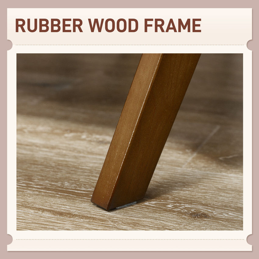 Cashmere Accent Chair Armchair with Wide Seat and Soft Padded Armrests for Reading, Bedroom, Cream White