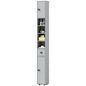 71" Tall Bathroom Cabinet, Narrow Toilet Paper Cabinet with Open Shelves, 2 Door Cabinets, Adjustable Shelves, Grey