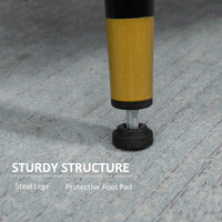 Modern Armchair, Upholstered Accent Chair with Tufted Back Cushion and Steel Legs for Living Room, Bedroom, Grey