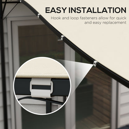 Pergola Canopy Replacement, Pergola Shade Cover for 10' x 10' Pergola (84C-038 Series), Beige