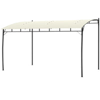 10' x 13' Outdoor Pergola with UV30+ Protection Canopy and Steel Frame for Porch, Patio, Deck, Backyard, Cream White