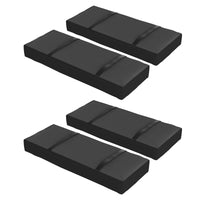 4PCS Patio Umbrella Base Weight Bag, Umbrella Stand Weights with Handles, 33 lbs with Sand Filling, Patio Umbrella Weights for Offset/Cantilever Umbrella Stand Base, Black