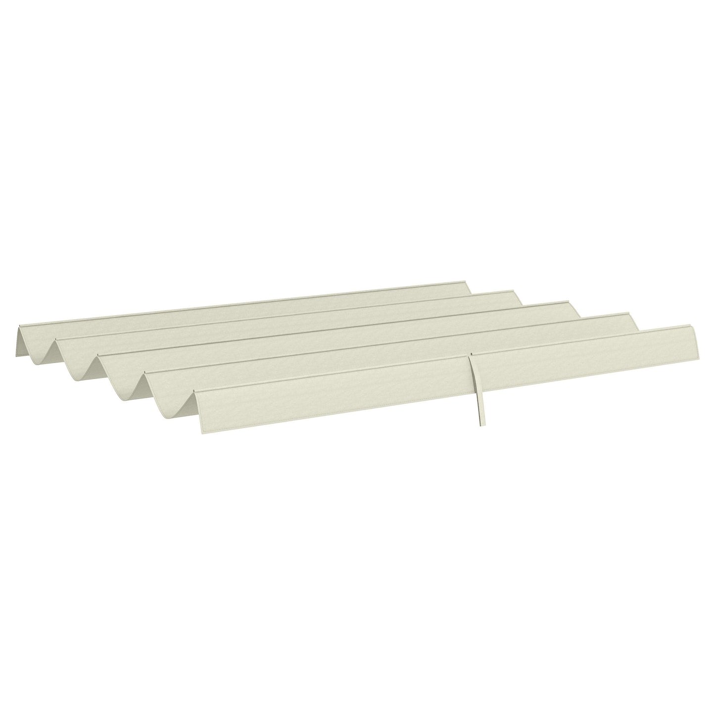 Pergola Canopy, Retractable Sun Shade Cover for 10' x 7' Pergola, UV30+ Protected, Cream White