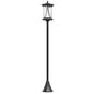 50" Solar Post Light, Cool White LED Outdoor Lamp, Waterproof IP44 for Patio, Garden, Backyard, Pathway