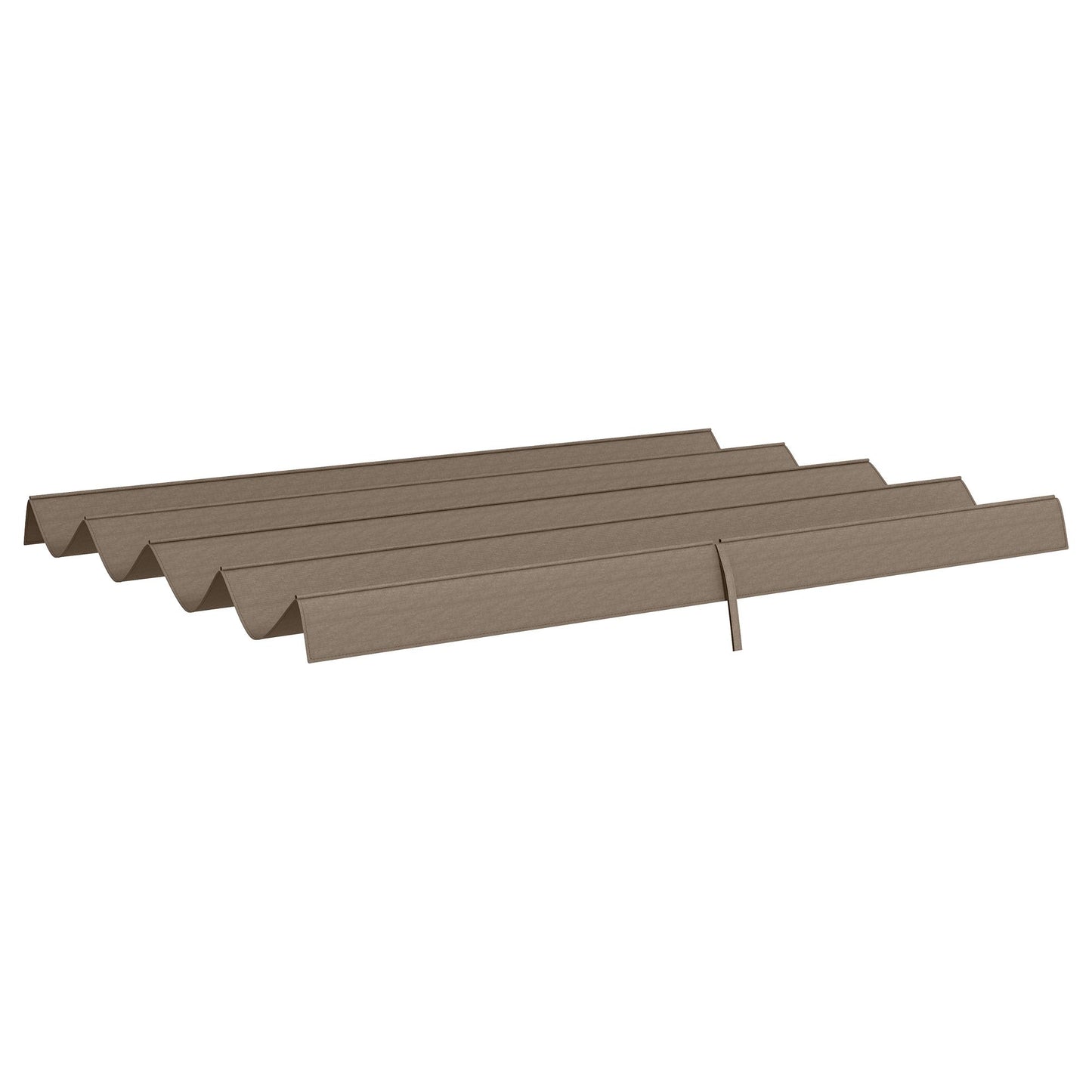 Pergola Canopy, Retractable Sun Shade Cover for 10' x 7' Pergola, UV30+ Protected, Coffee