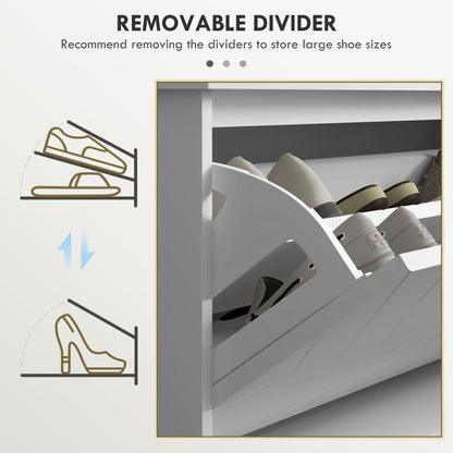 Shoe Storage with Seat, Upholstered Hallway Bench, Shoe Bench with Flip Drawer, Adjustable Shelf for 10 Pairs of Shoes