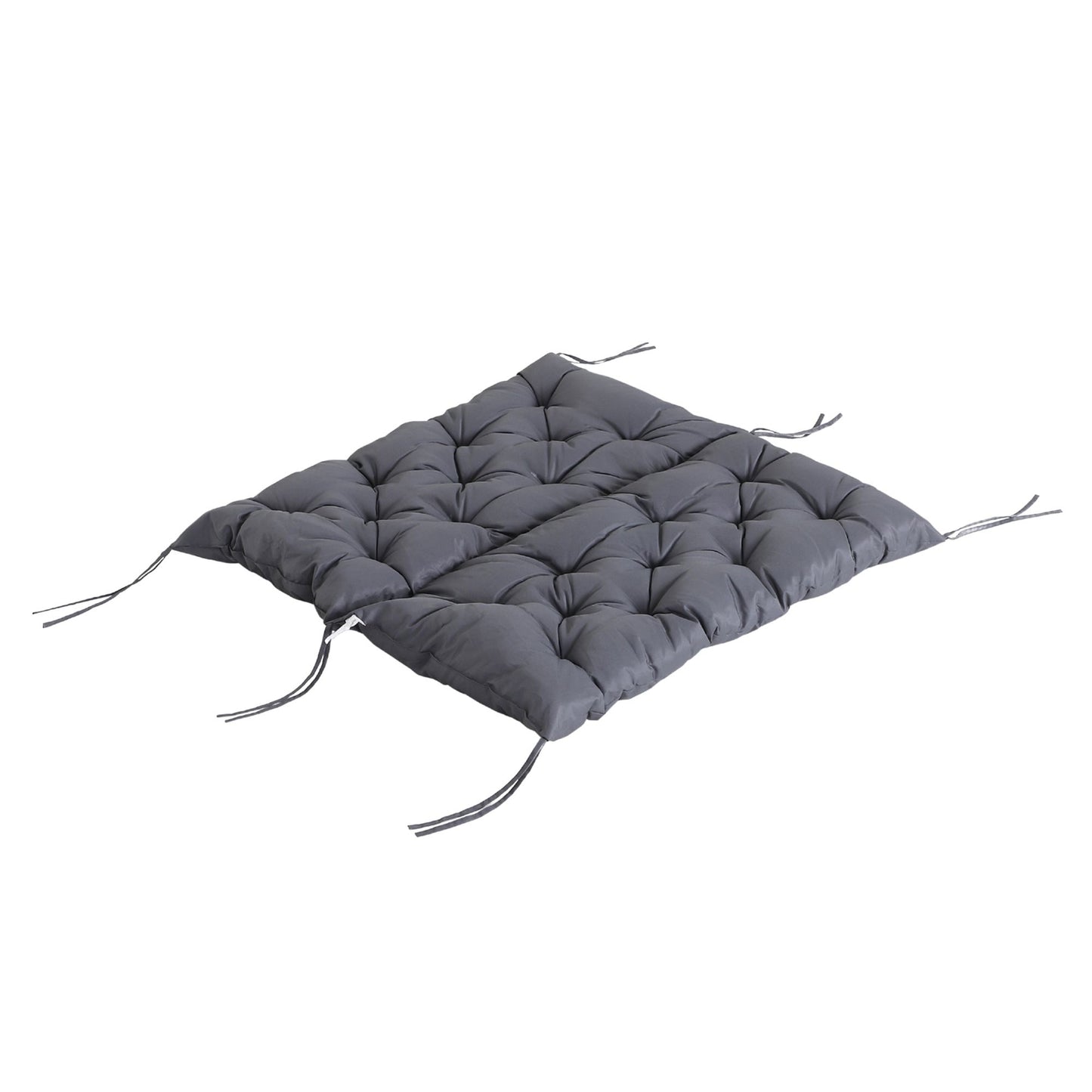 Porch Swing Cushion Garden Bench Cushion with Backrest, Non-Slip 2-seater Thick Pad, Swing Chair Mat Replacement for Indoor and Outdoor, 39.4" x 38.6", Dark Grey
