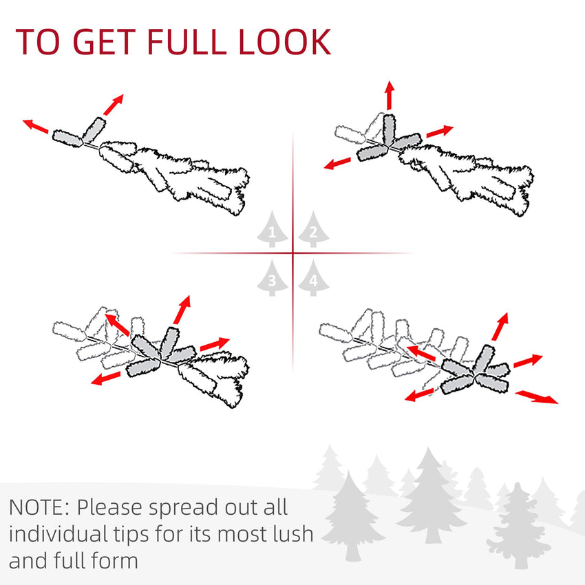24" Christmas Front Door Wreath with Lights Flocked Christmas Wreath with Pine Cones and Berries for Windows Green