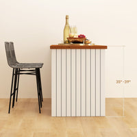 Rattan Counter Height Bar Stools Set of 2, 26" Counter Stools with Back, Modern Bar Chairs for Kitchen Island, Grey