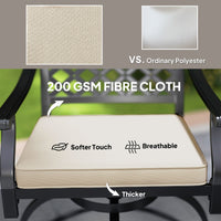 Outdoor Bar Stools Set of 2, Bar Height Swivel Patio Chairs with Cushion, Pillow Footrest for Poolside, Backyard