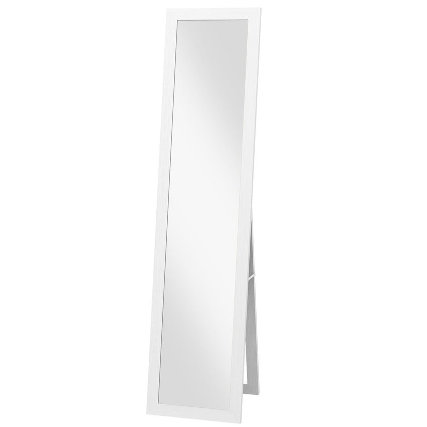15" x 62" Full Length Mirror for Bedroom, Free Standing Dressing Mirror, Wall Mirror for Living Room, White