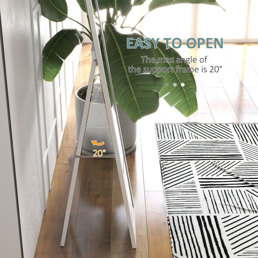 15" x 62" Full Length Mirror for Bedroom, Free Standing Dressing Mirror, Wall Mirror for Living Room, White