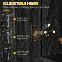 71" Kitchen Buffet with Hutch, Freestanding Kitchen Cabinet with Doors, Drawers, Microwave Counter, Black