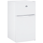 3.2 Cu Ft Compact Refrigerator, Mini Fridge with Freezer, Adjustable Shelves and Reversible Doors for Bedroom, White