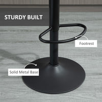 Adjustable Bar Stools Set of 2, Leathaire Swivel Barstools with Back and Footrest, Upholstered Bar Chairs for Kitchen, Dining Room, Home Pub, Grey