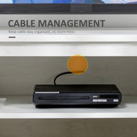 TV Stand for TVs up to 55 Inches, TV Cabinet with Adjustable Shelves and Cable Holes, TV Bench for Living Room, White