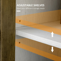 TV Stand for TVs up to 55 Inches, TV Cabinet with Adjustable Shelves and Cable Holes, TV Bench for Living Room, White