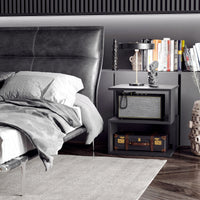 Modern Square 3 Tier Wood Coffee Side Table Storage Shelf Rack End Table Home Office Living Room Small Desk Black