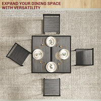 Dining Table Set, Industrial Dining Set for 2, Kitchen Table and Chairs for Small Space, Dining Room Table with Chairs