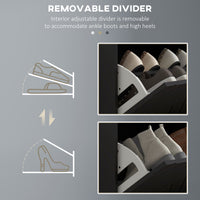 Shoe Storage with Seat, Upholstered Hallway Bench, Shoe Bench with 2 Flip Drawers and 4 Vents for 8 Pairs of Shoes