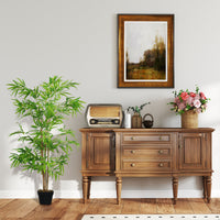 Artificial Bamboo Tree, 5ft Fake Tree with Realistic Leaf and Natural Trunk, Decorative Plant in Nursery