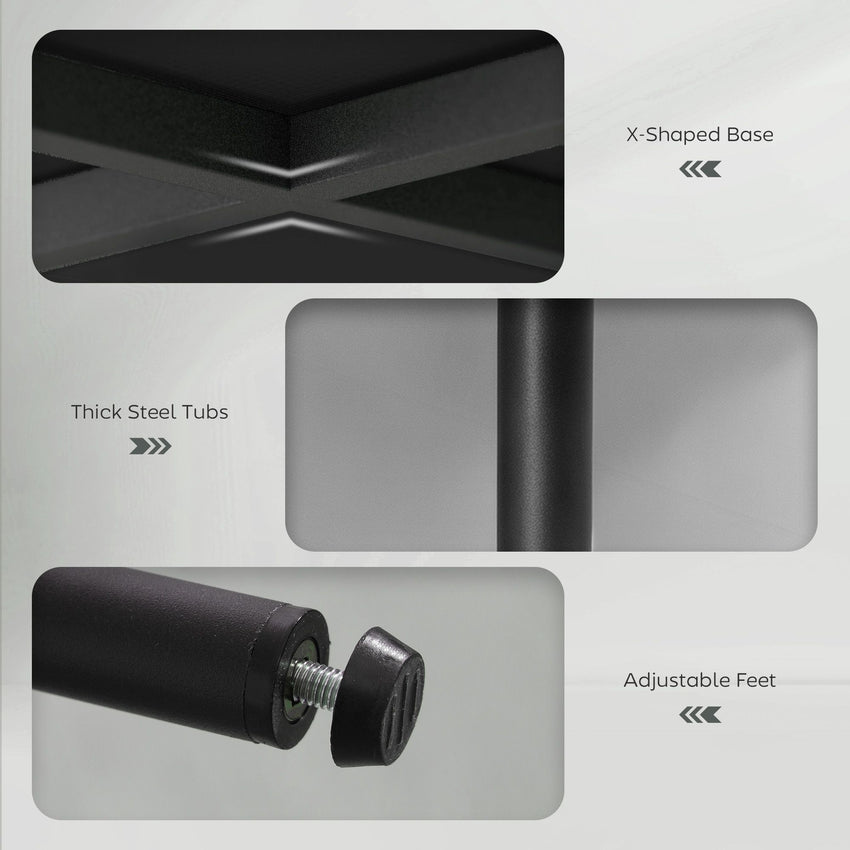 Set of 2 Barstools, Upholstered Corduroy Bar Stools with Backrest, Footrest for Kitchen Island, Dining Room, Black