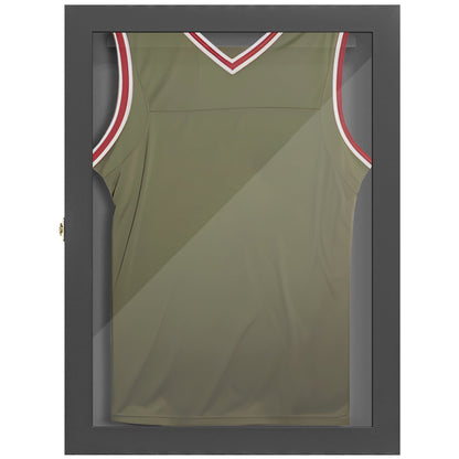 28" x 35" Hockey Jersey Frame, Jersey Shadow Box for Basketball Football Baseball, Black