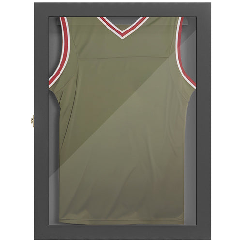 28" x 35" Hockey Jersey Frame, Jersey Shadow Box for Basketball Football Baseball, Black