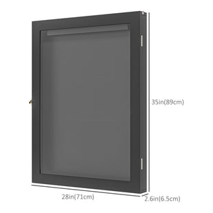 28" x 35" Hockey Jersey Frame, Jersey Shadow Box for Basketball Football Baseball, Black